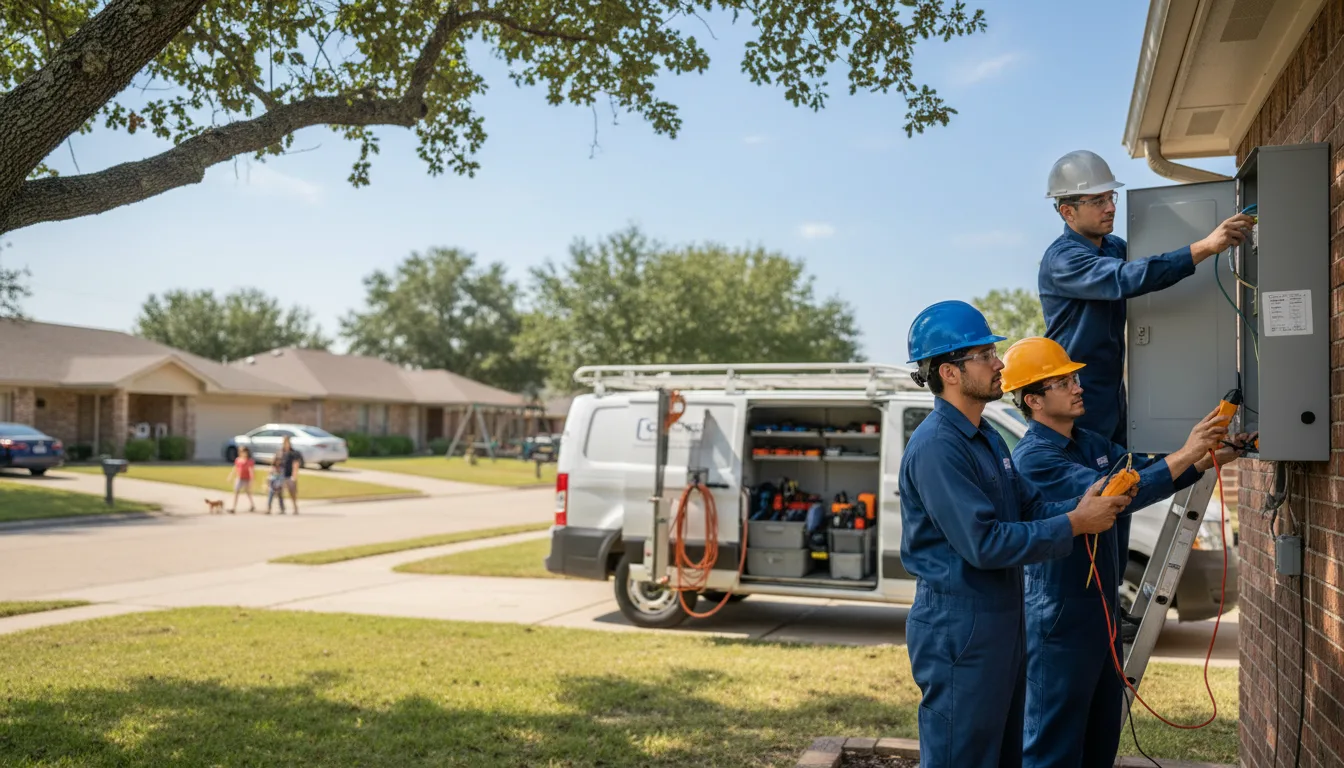 Certified electrician providing emergency electrical services in Falkville, AL
